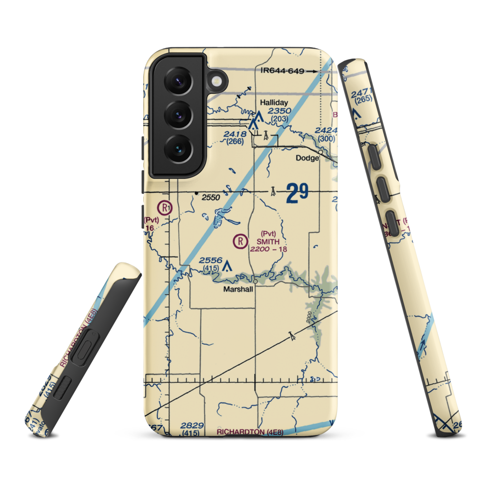Smith Strip (10ND) VFR Sectional Samsung Phone Case Samsung Galaxy S22 Plus model shown