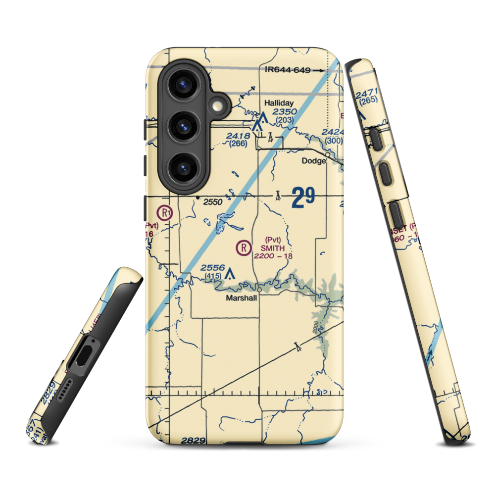Smith Strip (10ND) VFR Sectional Samsung Phone Case Samsung Galaxy S24 Plus model shown