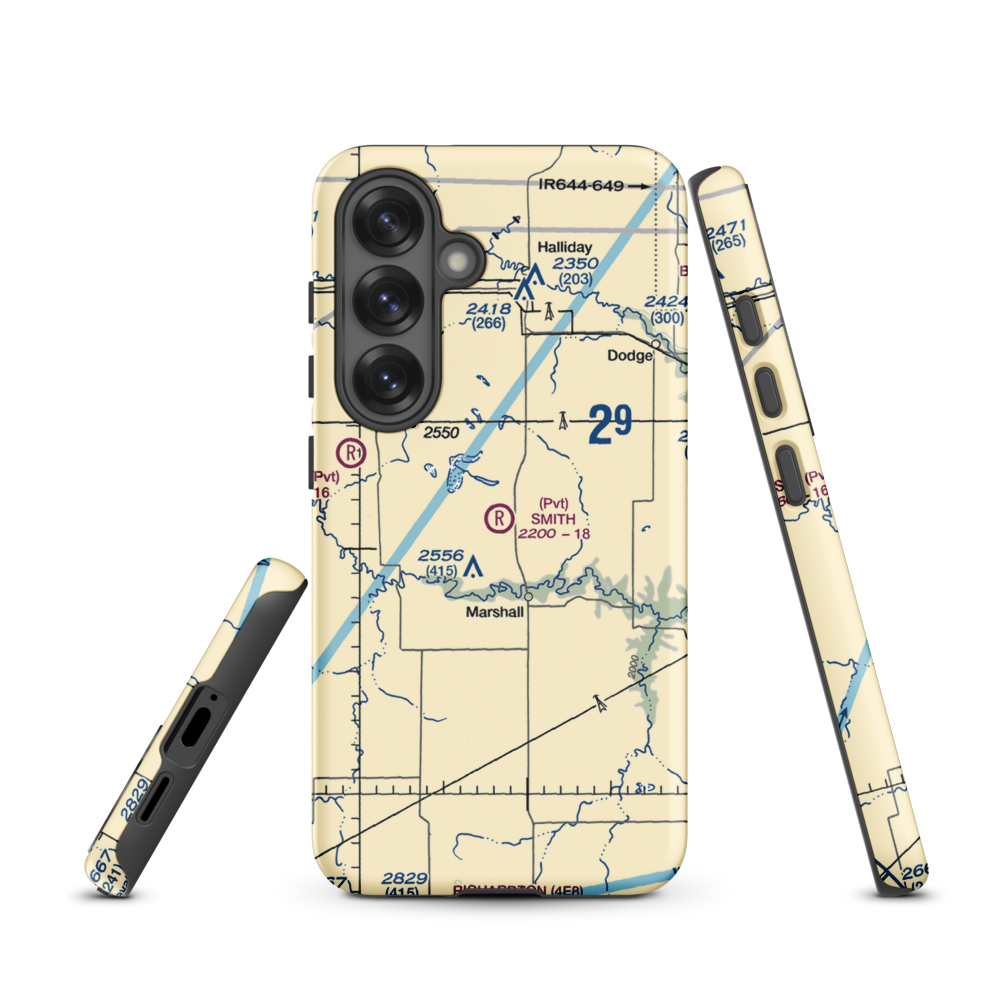 Smith Strip (10ND) VFR Sectional Samsung Phone Case Samsung Galaxy S25 model shown