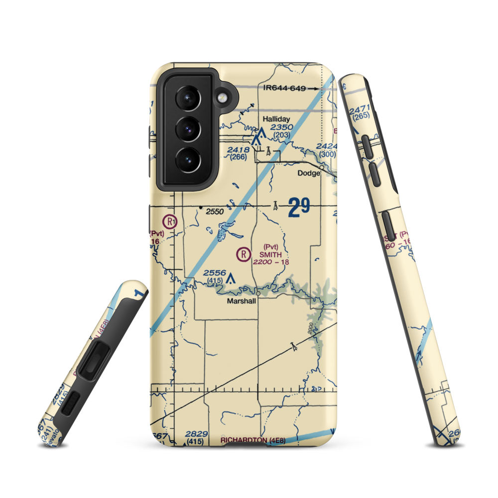 Smith Strip (10ND) VFR Sectional Samsung Phone Case Samsung Galaxy S21 model shown