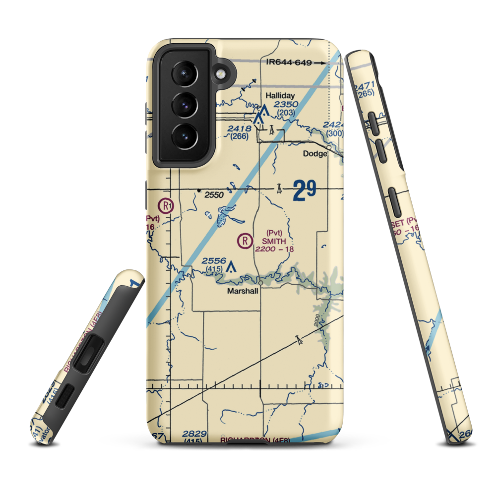 Smith Strip (10ND) VFR Sectional Samsung Phone Case Samsung Galaxy S21 FE model shown