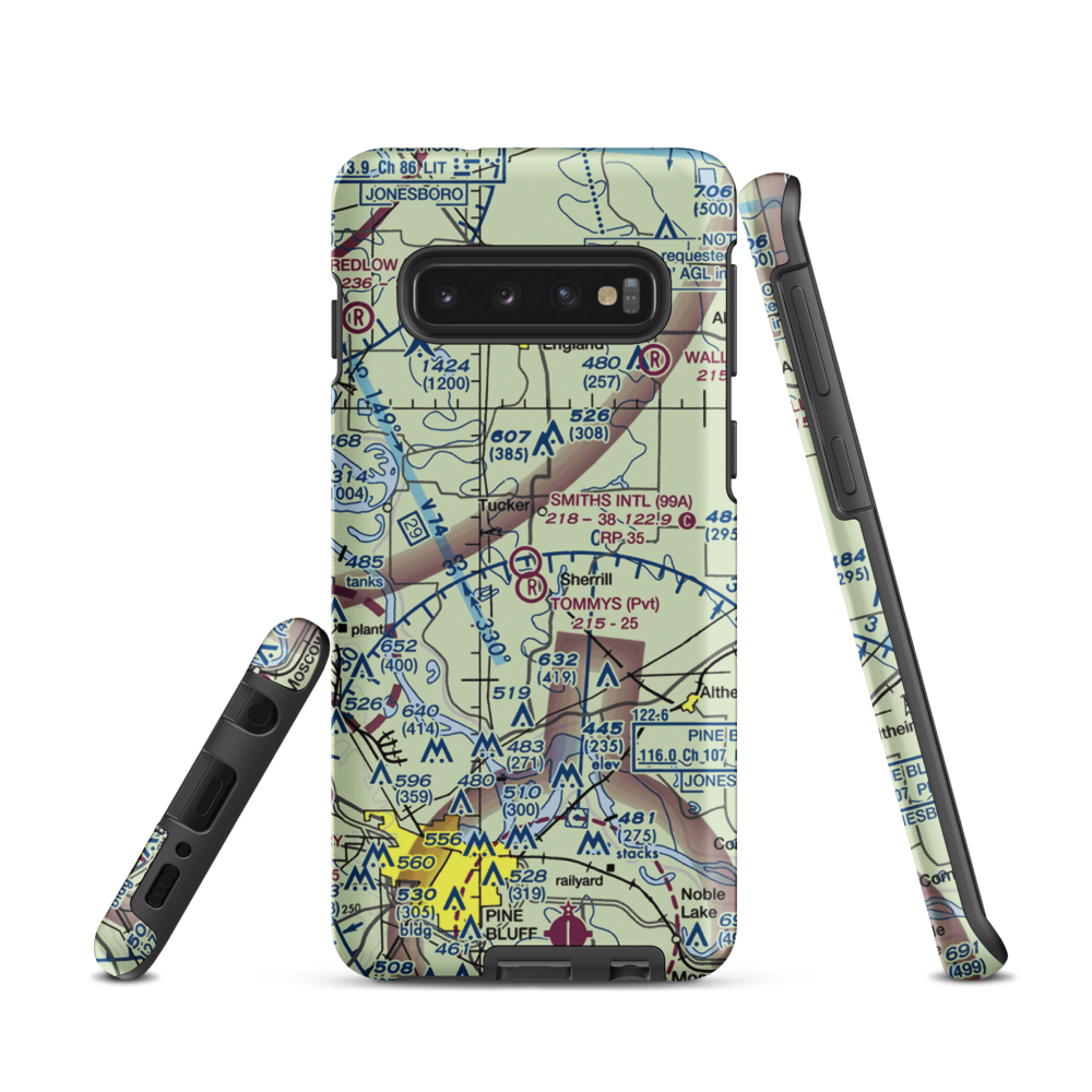 Smith's International Airport (99A) VFR Sectional Samsung Phone Case Samsung Galaxy S10 model shown