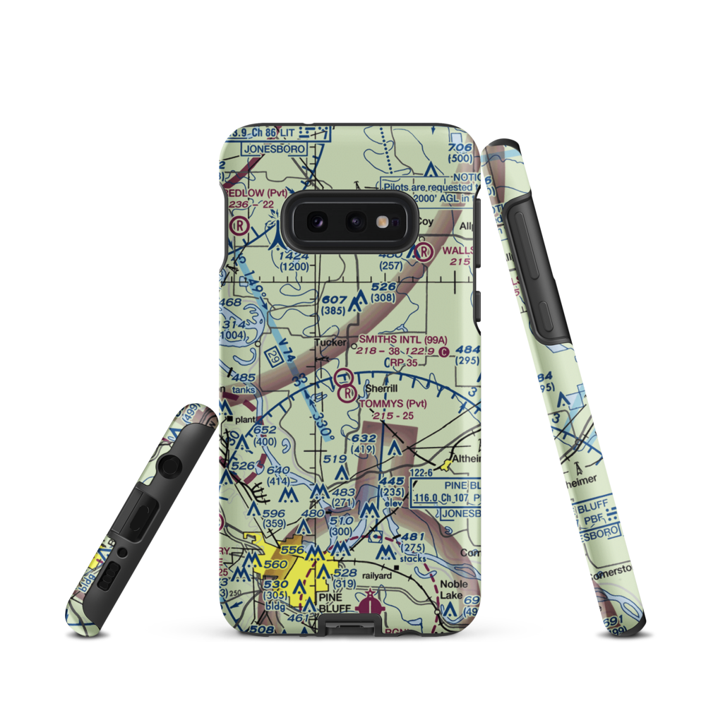 Smith's International Airport (99A) VFR Sectional Samsung Phone Case Samsung Galaxy S10e model shown