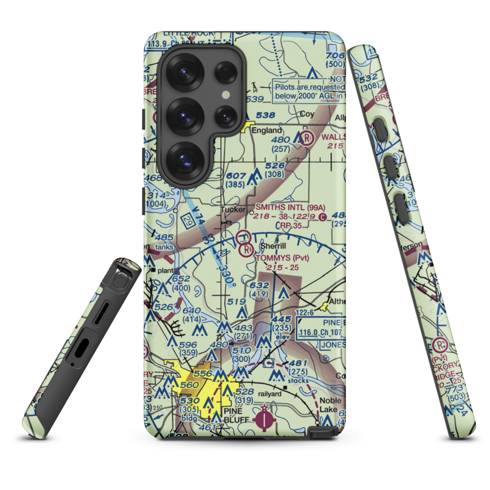 Smith's International Airport (99A) VFR Sectional Samsung Phone Case Samsung Galaxy S25 Ultra model shown