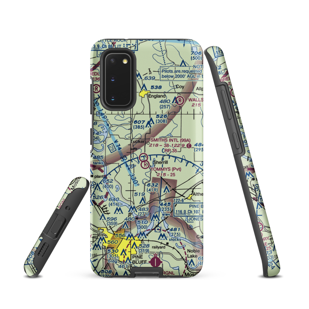 Smith's International Airport (99A) VFR Sectional Samsung Phone Case Samsung Galaxy S20 model shown