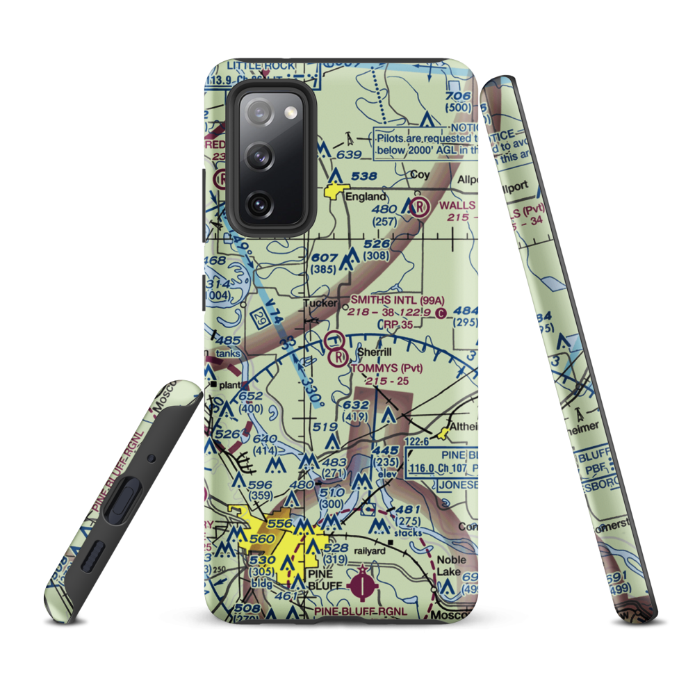 Smith's International Airport (99A) VFR Sectional Samsung Phone Case Samsung Galaxy S20 FE model shown