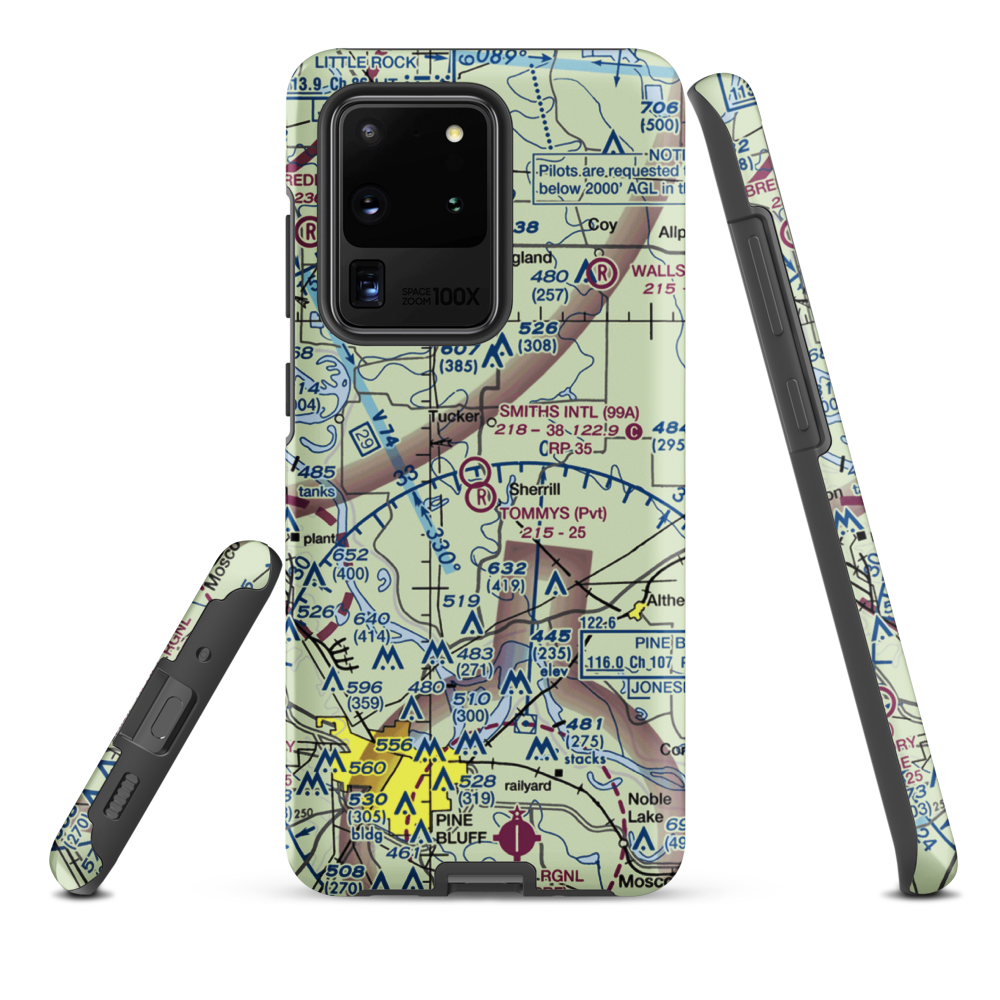 Smith's International Airport (99A) VFR Sectional Samsung Phone Case Samsung Galaxy S20 Ultra model shown