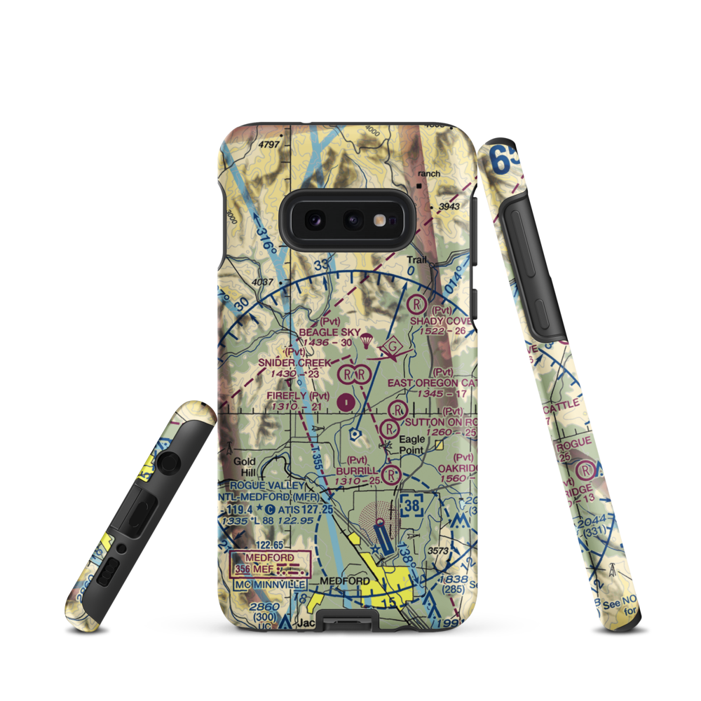 Snider Creek Airport (OR06) VFR Sectional Samsung Phone Case Samsung Galaxy S10 Plus model shown