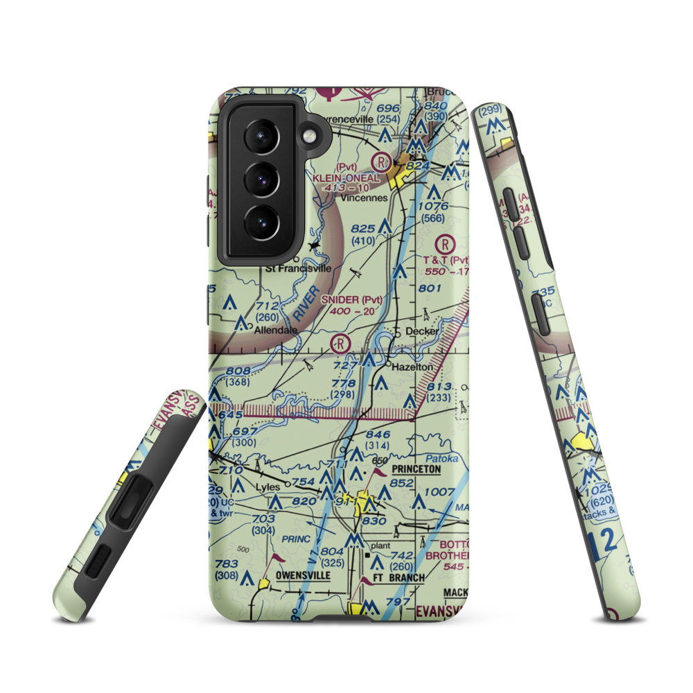 Snider Field (0IN1) VFR Sectional Samsung Phone Case Samsung Galaxy S21 model shown