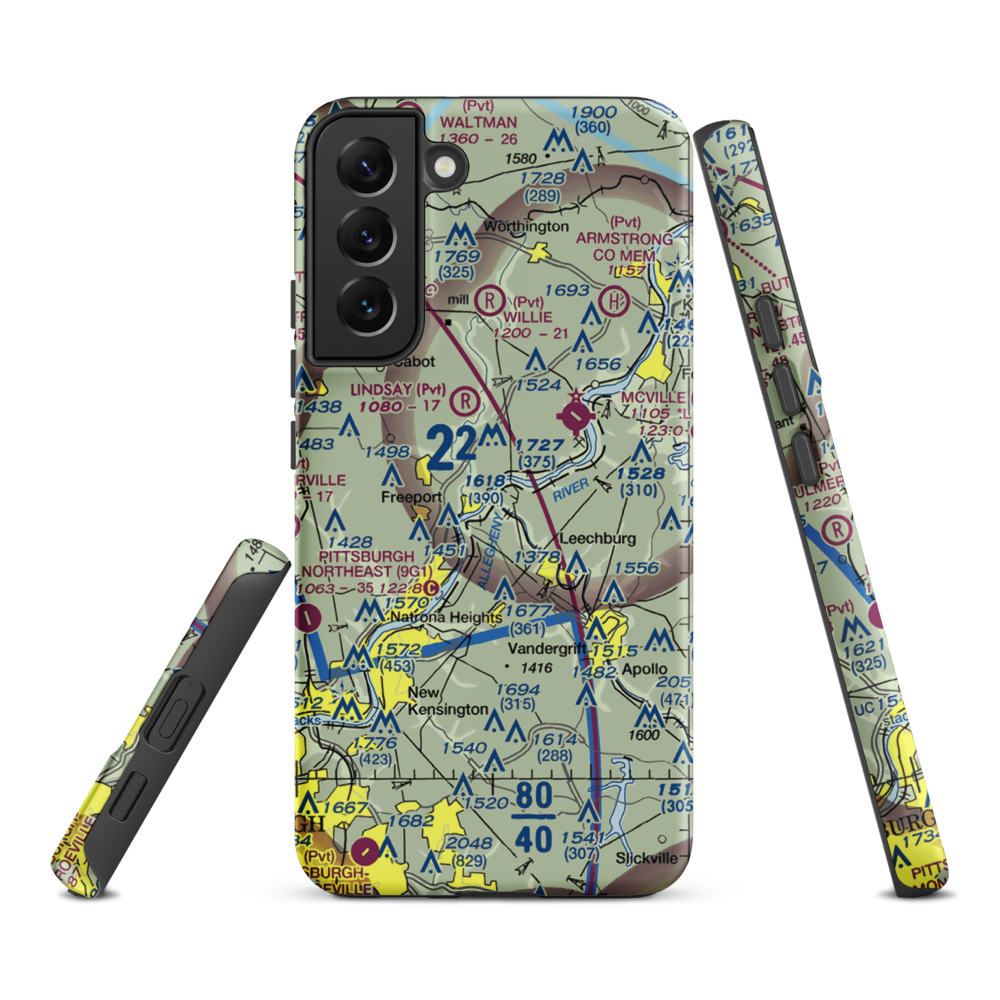 Snider Seaplane Base (PN24) VFR Sectional Samsung Phone Case Samsung Galaxy S22 Plus model shown