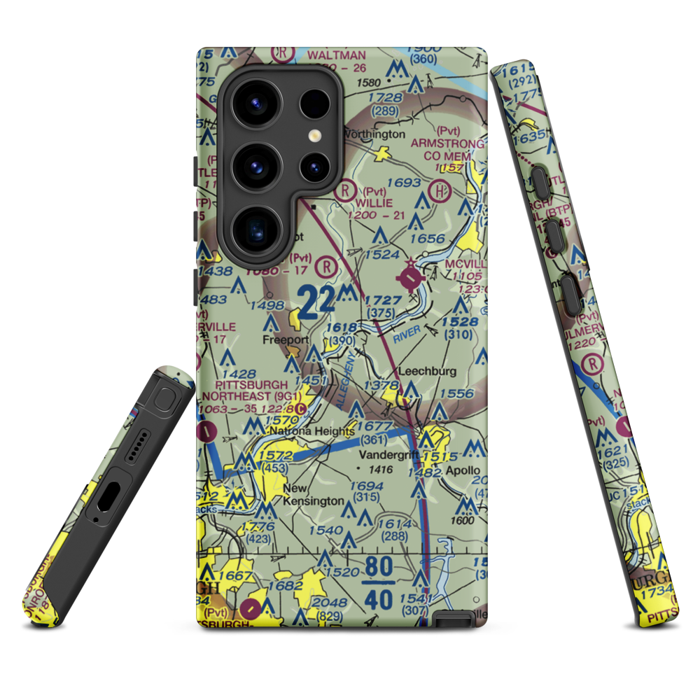 Snider Seaplane Base (PN24) VFR Sectional Samsung Phone Case Samsung Galaxy S24 Ultra model shown