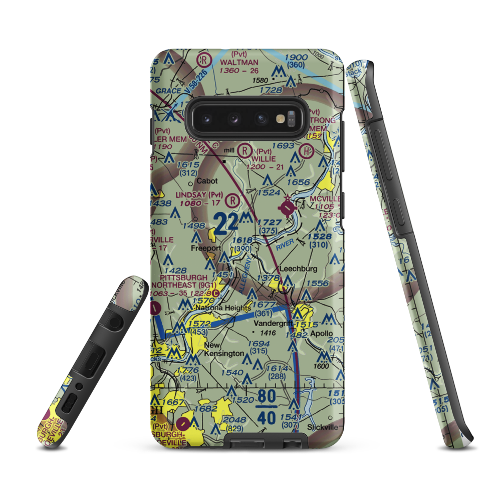 Snider Seaplane Base (PN24) VFR Sectional Samsung Phone Case Samsung Galaxy S10 Plus model shown