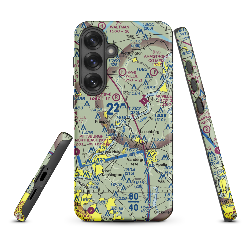 Snider Seaplane Base (PN24) VFR Sectional Samsung Phone Case Samsung Galaxy S25 Plus model shown