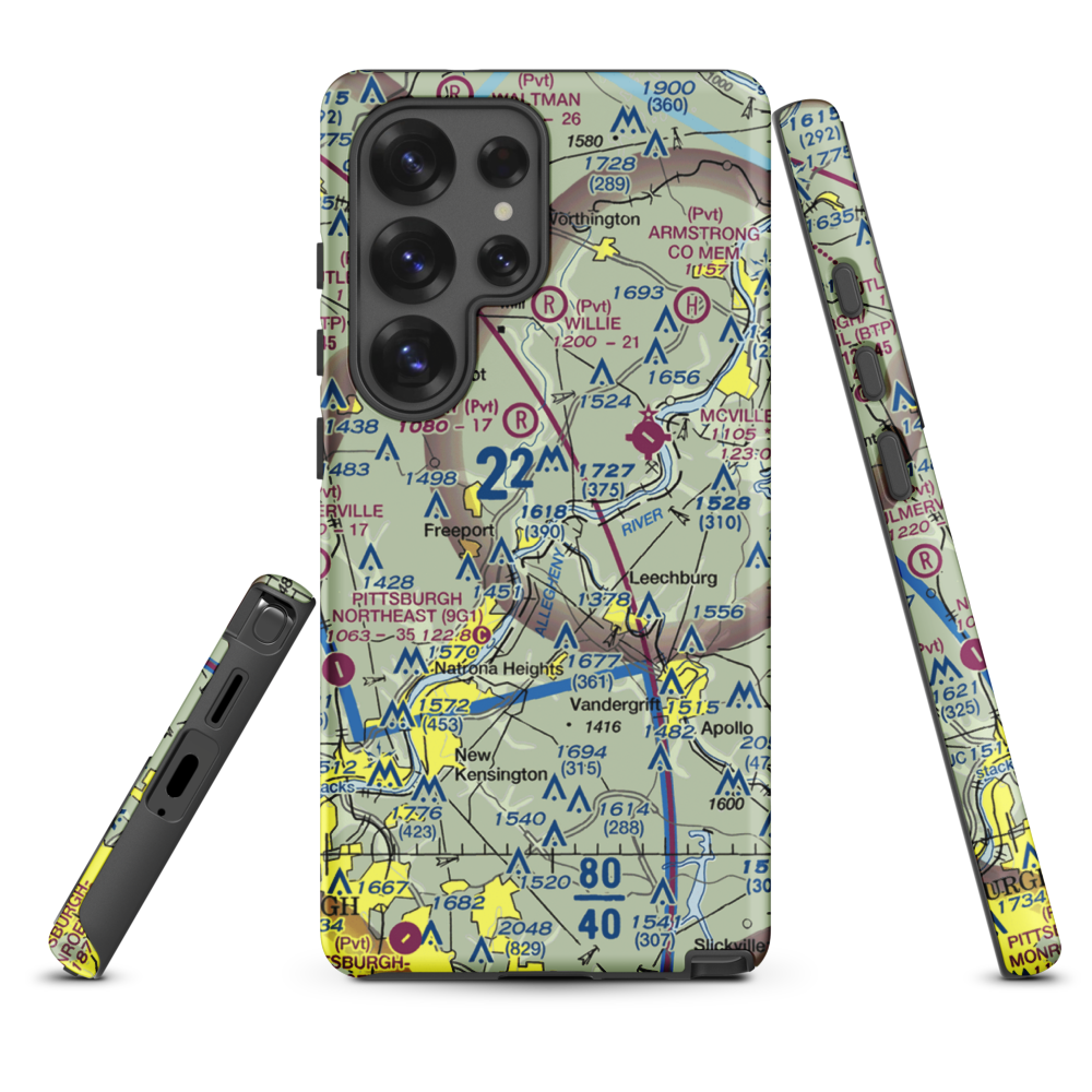 Snider Seaplane Base (PN24) VFR Sectional Samsung Phone Case Samsung Galaxy S25 Ultra model shown