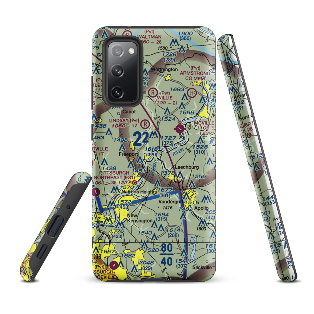 Snider Seaplane Base (PN24) VFR Sectional Samsung Phone Case Samsung Galaxy S20 FE model shown