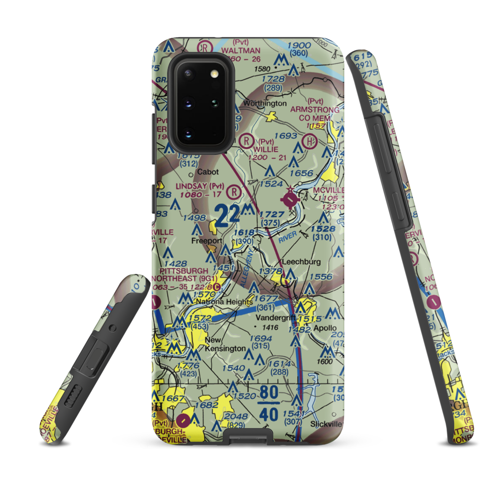 Snider Seaplane Base (PN24) VFR Sectional Samsung Phone Case Samsung Galaxy S20 Plus model shown