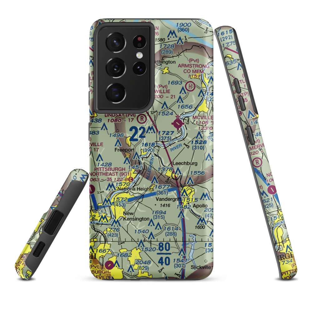 Snider Seaplane Base (PN24) VFR Sectional Samsung Phone Case Samsung Galaxy S21 Ultra model shown