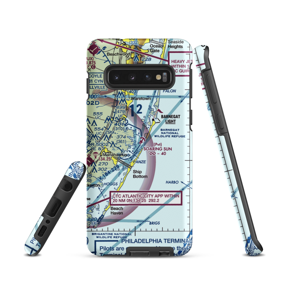 Soaring Sun Seaplane Base (21JY) VFR Sectional Samsung Phone Case Samsung Galaxy S10 model shown