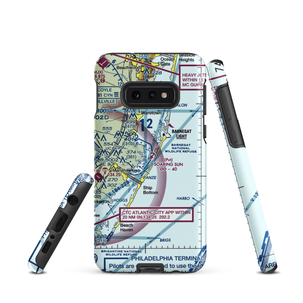 Soaring Sun Seaplane Base (21JY) VFR Sectional Samsung Phone Case Samsung Galaxy S10 Plus model shown