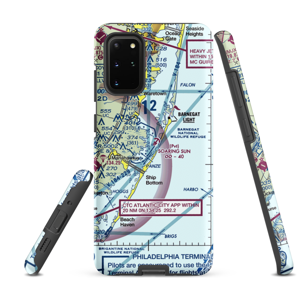 Soaring Sun Seaplane Base (21JY) VFR Sectional Samsung Phone Case Samsung Galaxy S20 Plus model shown