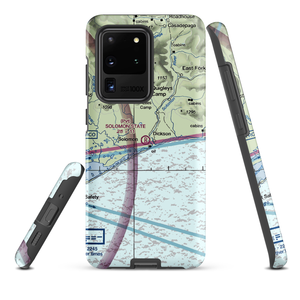 Solomon State Field (SOL) VFR Sectional Samsung Phone Case Samsung Galaxy S20 Ultra model shown