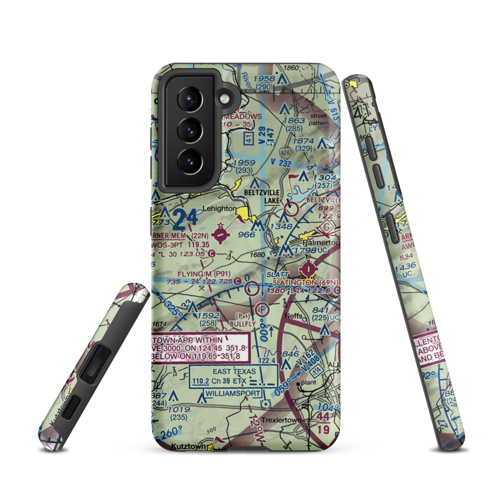 Solt Field (9PA5) VFR Sectional Samsung Phone Case Samsung Galaxy S21 model shown