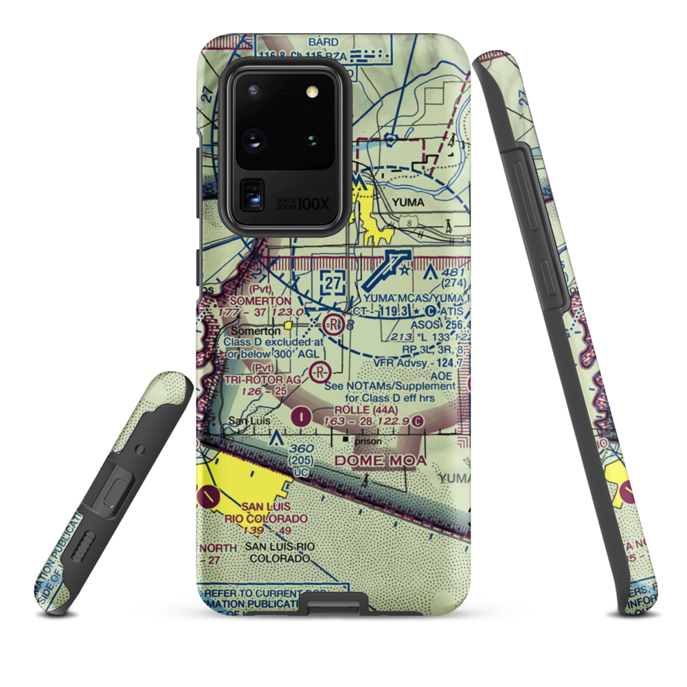 Somerton Airport (54AZ) VFR Sectional Samsung Phone Case Samsung Galaxy S20 Ultra model shown