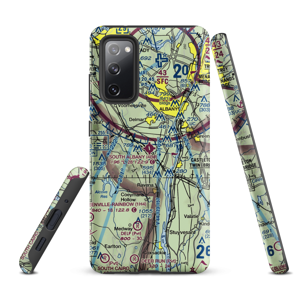 South Albany Airport (4B0) VFR Sectional Samsung Phone Case Samsung Galaxy S20 FE model shown