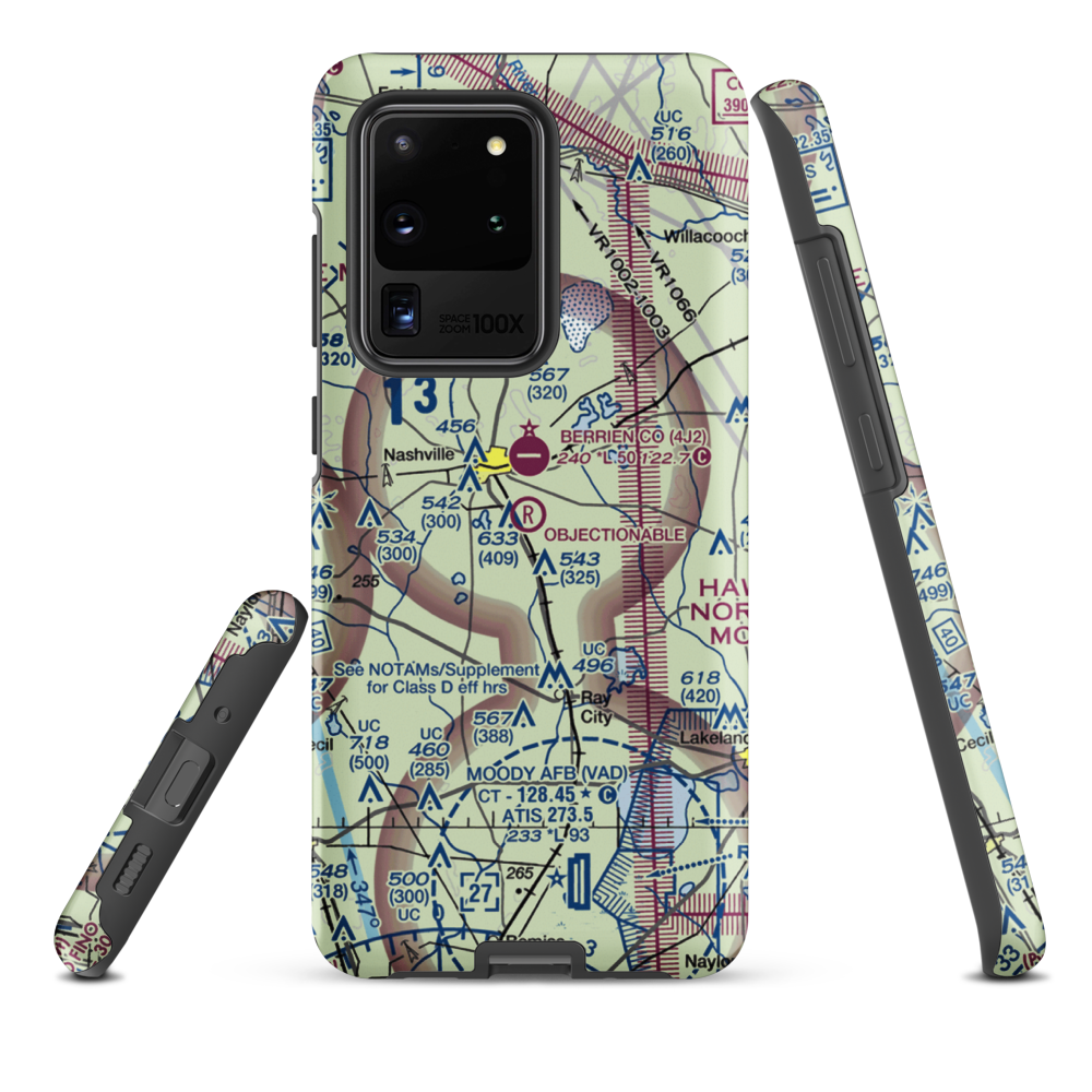 South One Ten Airport (1GA8) VFR Sectional Samsung Phone Case Samsung Galaxy S20 Ultra model shown