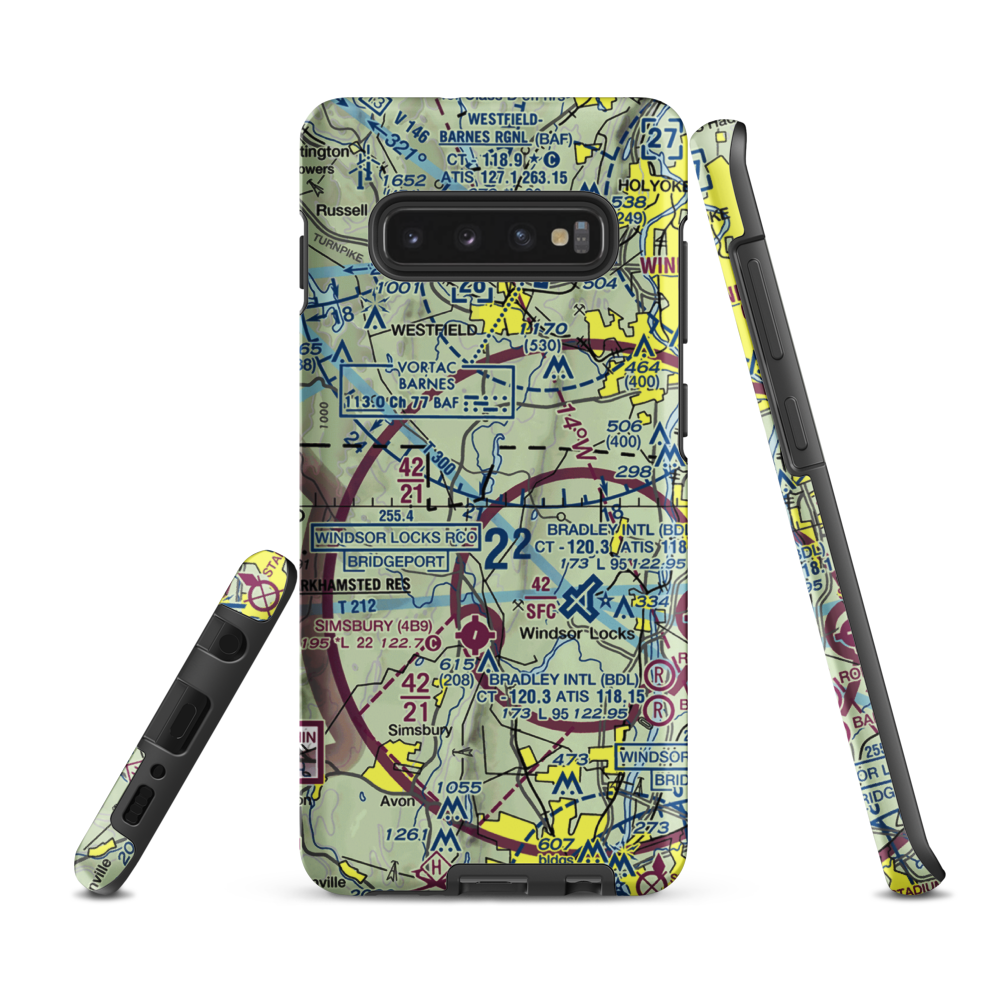 South Pond Seaplane Base (5MA8) VFR Sectional Samsung Phone Case Samsung Galaxy S10 Plus model shown