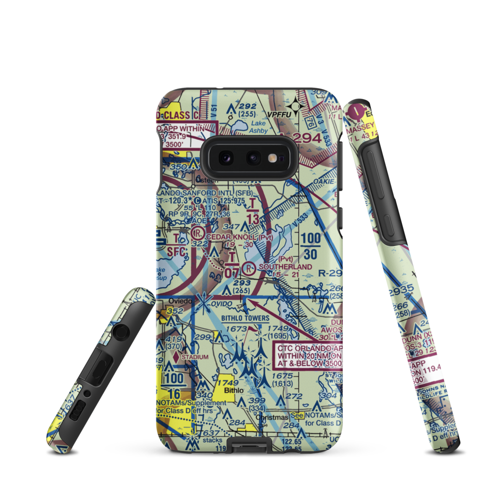 Southerland Strip (FD92) VFR Sectional Samsung Phone Case Samsung Galaxy S10 Plus model shown