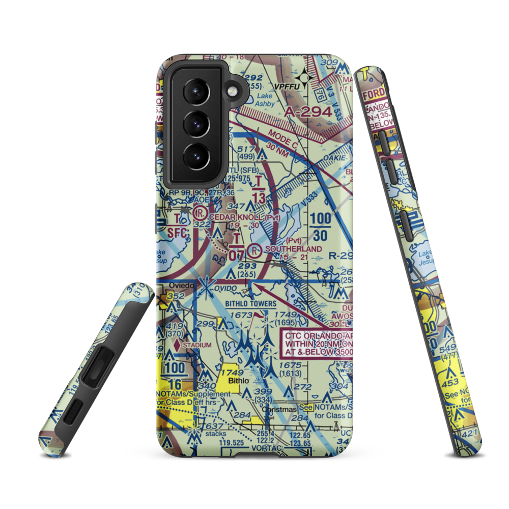 Southerland Strip (FD92) VFR Sectional Samsung Phone Case Samsung Galaxy S21 FE model shown