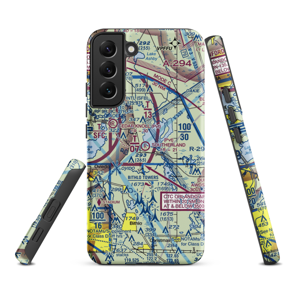 Southerland Strip (FD92) VFR Sectional Samsung Phone Case Samsung Galaxy S22 Plus model shown