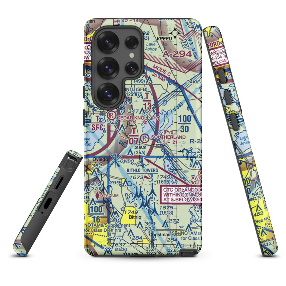 Southerland Strip (FD92) VFR Sectional Samsung Phone Case Samsung Galaxy S25 Ultra model shown
