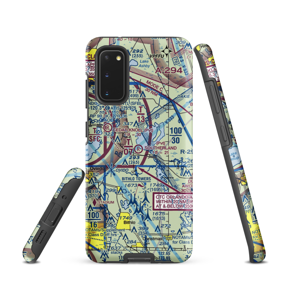 Southerland Strip (FD92) VFR Sectional Samsung Phone Case Samsung Galaxy S20 model shown