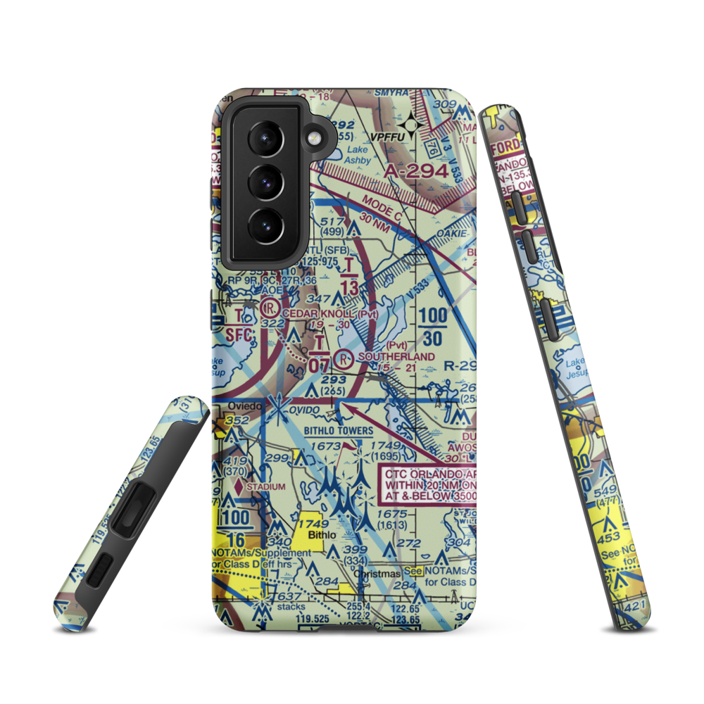 Southerland Strip (FD92) VFR Sectional Samsung Phone Case Samsung Galaxy S21 model shown