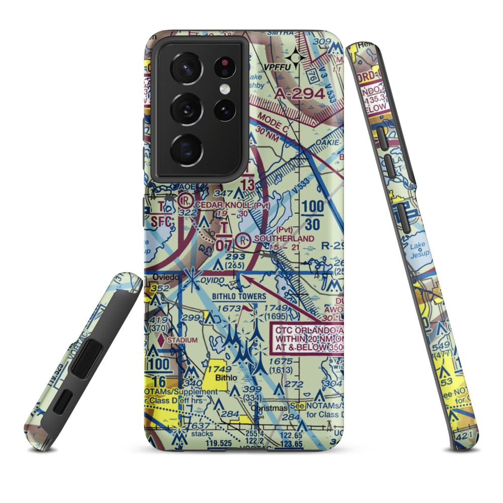 Southerland Strip (FD92) VFR Sectional Samsung Phone Case Samsung Galaxy S21 Plus model shown
