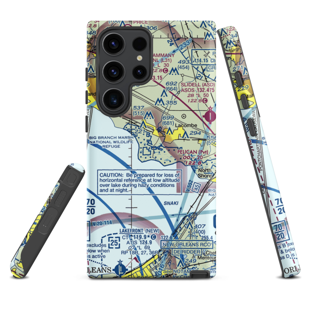 Southern Natural Gas Co. Seaplane Base (3LA2) VFR Sectional Samsung Phone Case Samsung Galaxy S23 Ultra model shown