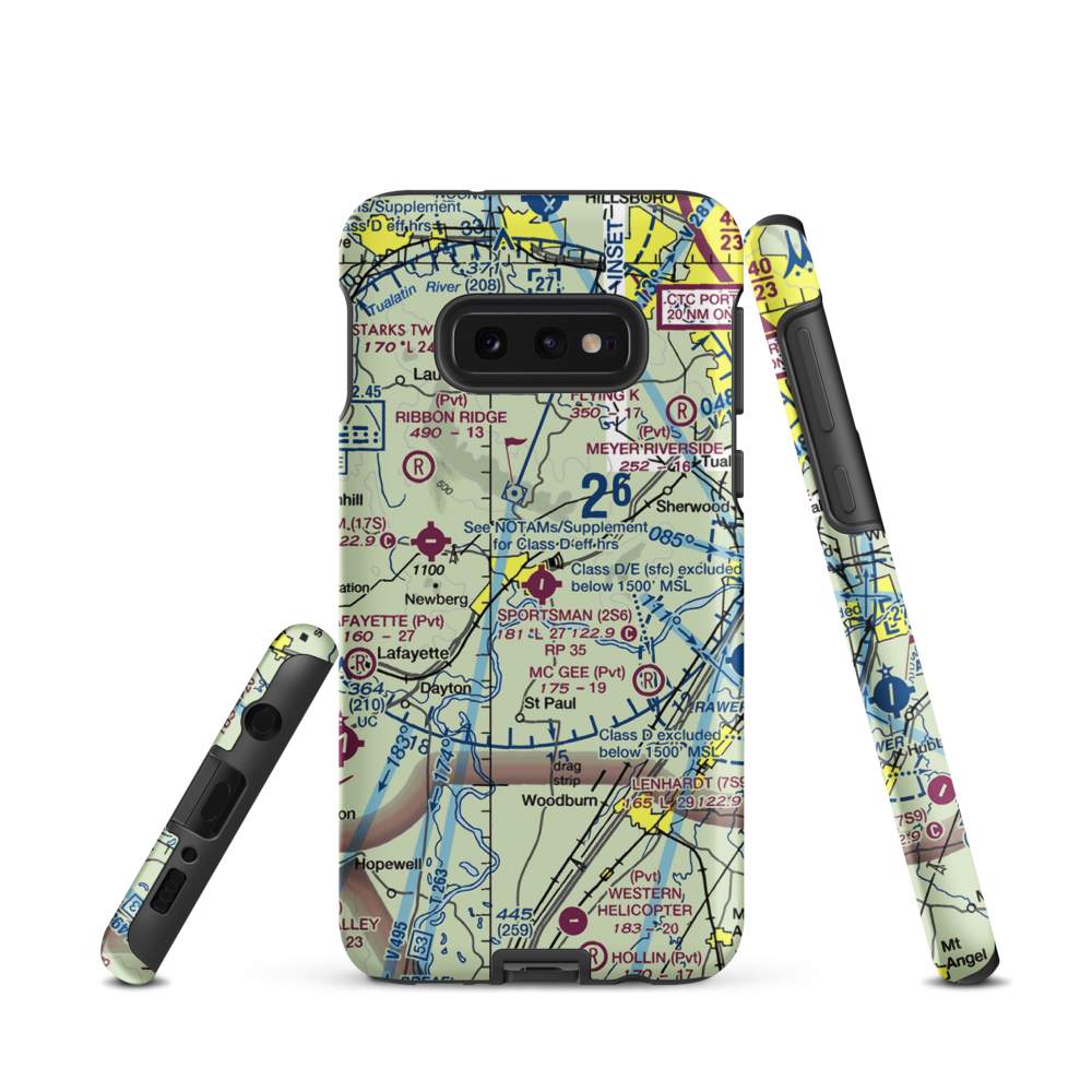 Sportsman Airpark (2S6) VFR Sectional Samsung Phone Case Samsung Galaxy S10e model shown