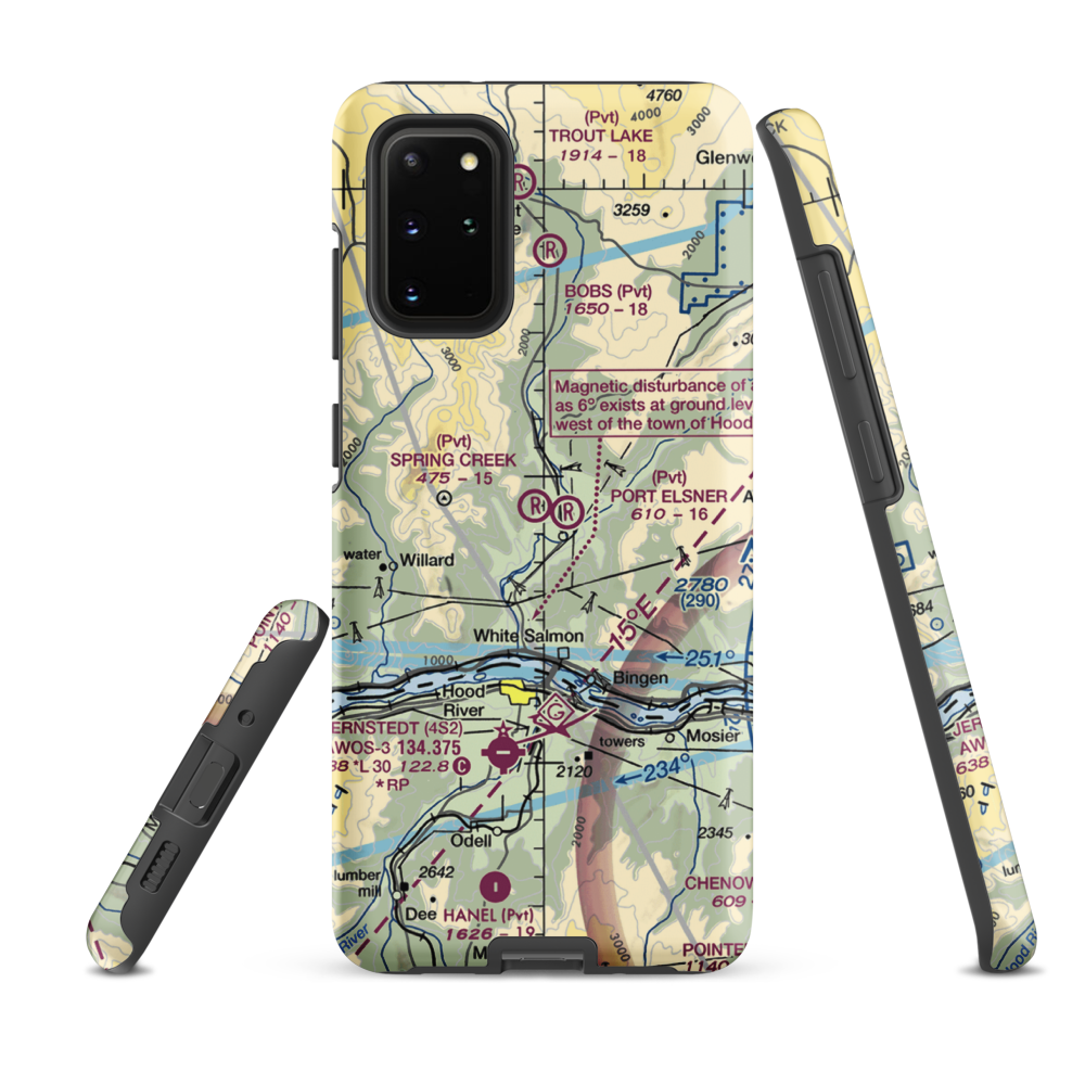 Spring Creek Ranch Airport (WA66) VFR Sectional Samsung Phone Case Samsung Galaxy S20 Plus model shown