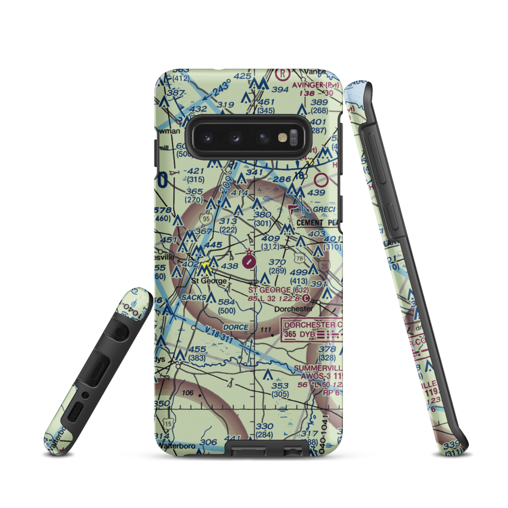 St George Airport (6J2) VFR Sectional Samsung Phone Case Samsung Galaxy S10 model shown