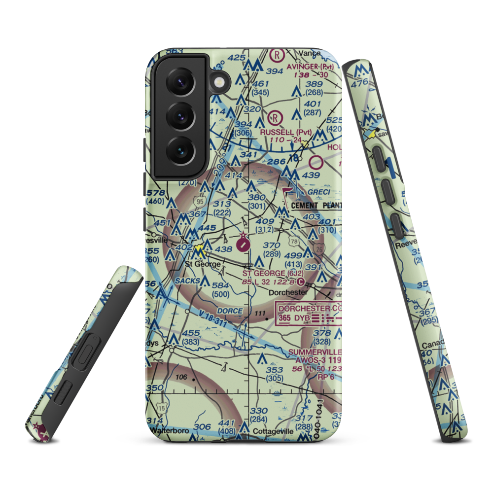 St George Airport (6J2) VFR Sectional Samsung Phone Case Samsung Galaxy S22 Plus model shown
