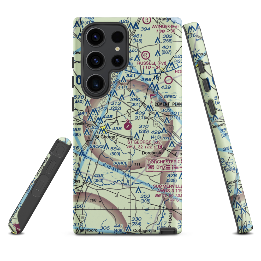 St George Airport (6J2) VFR Sectional Samsung Phone Case Samsung Galaxy S23 Ultra model shown