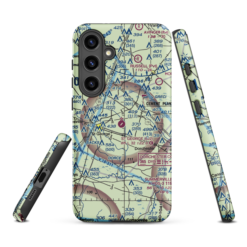 St George Airport (6J2) VFR Sectional Samsung Phone Case Samsung Galaxy S24 Plus model shown