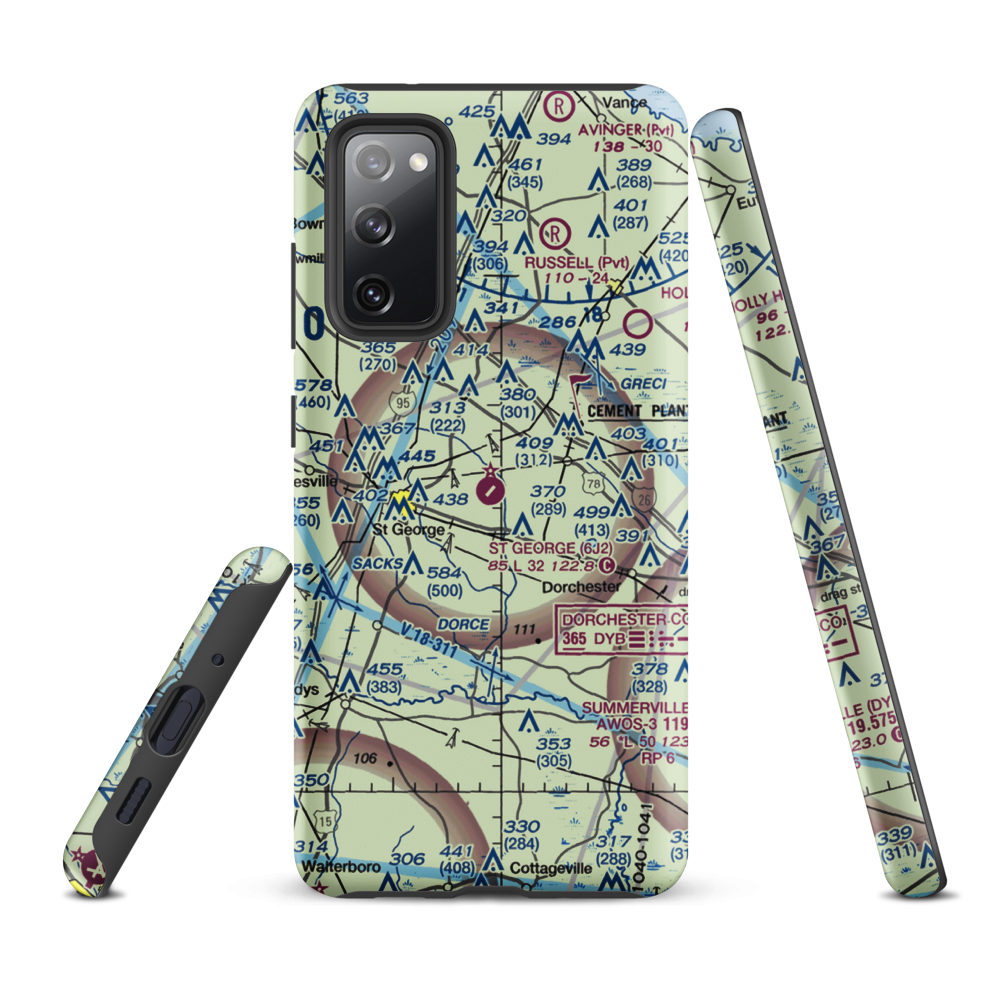 St George Airport (6J2) VFR Sectional Samsung Phone Case Samsung Galaxy S20 FE model shown