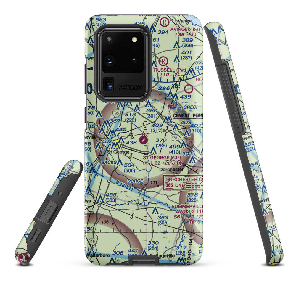 St George Airport (6J2) VFR Sectional Samsung Phone Case Samsung Galaxy S20 Ultra model shown
