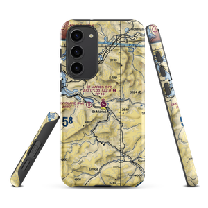 St Maries Municipal Airport (S72) VFR Sectional Samsung Phone Case