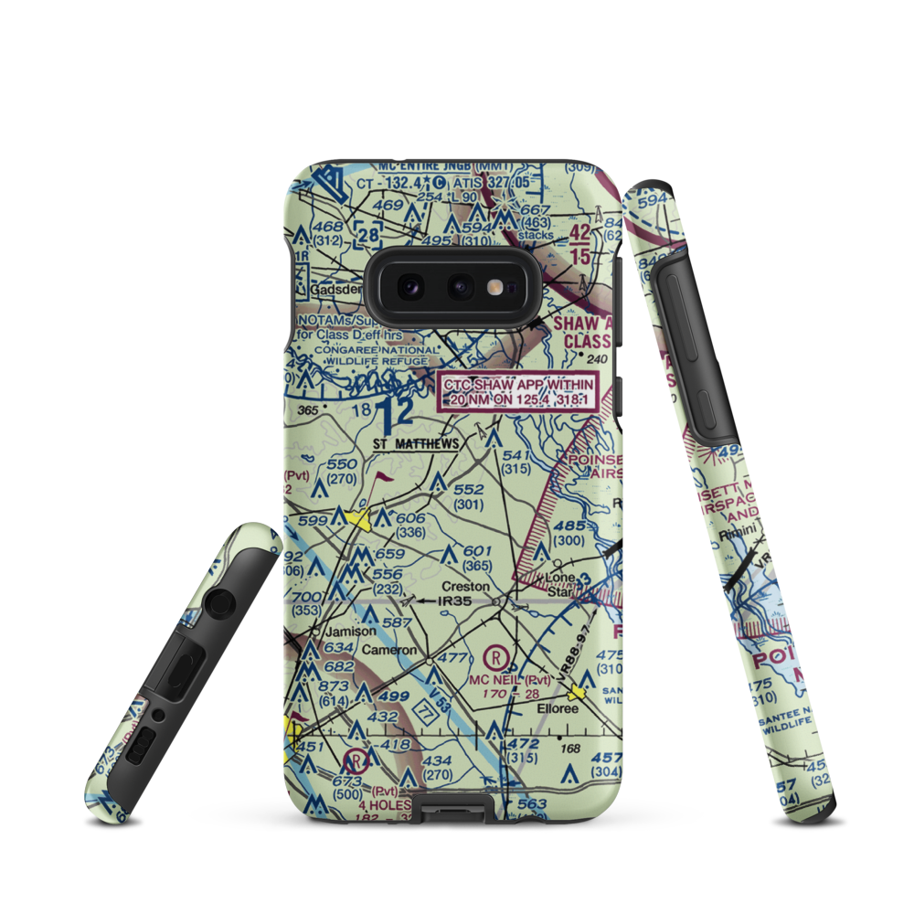 St. Mathews Airport (99SC) VFR Sectional Samsung Phone Case Samsung Galaxy S10 Plus model shown