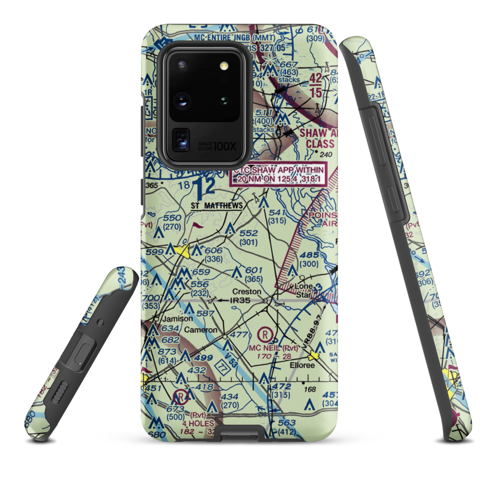 St. Mathews Airport (99SC) VFR Sectional Samsung Phone Case Samsung Galaxy S20 Ultra model shown