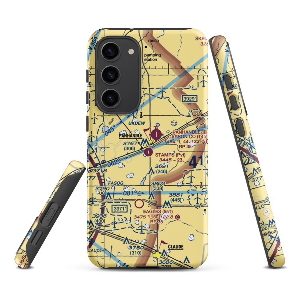 Stamps Field (3TE5) VFR Sectional Samsung Phone Case Samsung Galaxy S23 Plus model shown